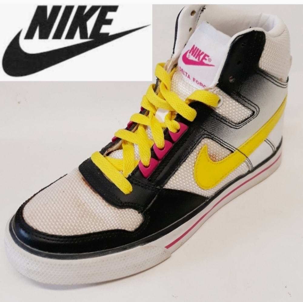 NIKE RARE VINTAGE DELTA FORCE VULCANIZED SNEAKERS EUC Sz 6.5 - Picture 9 of 10